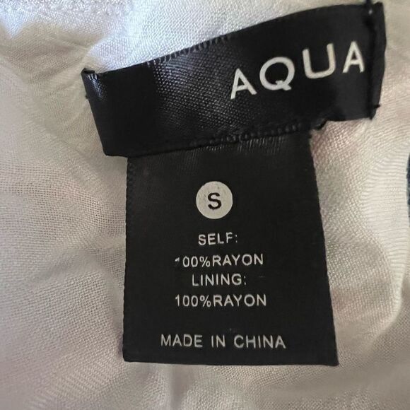 Aqua Striped Flowy Dress Size Small - Picture 4 of 4